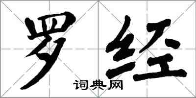 翁闓運羅經楷書怎么寫