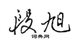 駱恆光段旭行書個性簽名怎么寫