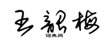 朱錫榮王韶梅草書個性簽名怎么寫