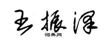 朱錫榮王振澤草書個性簽名怎么寫