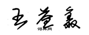 朱錫榮王益鑫草書個性簽名怎么寫