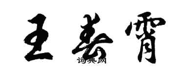 胡問遂王春霄行書個性簽名怎么寫