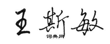 駱恆光王斯敏行書個性簽名怎么寫