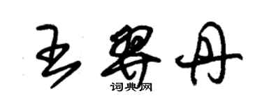 朱錫榮王羿丹草書個性簽名怎么寫