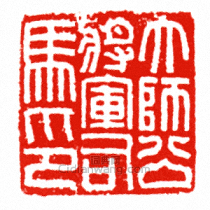 “新 大師公將軍司馬印”篆刻印章