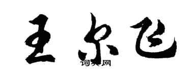 胡問遂王爾飛行書個性簽名怎么寫