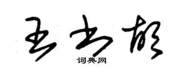 朱錫榮王書胡草書個性簽名怎么寫