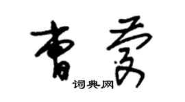 朱錫榮曹慶草書個性簽名怎么寫