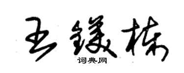 朱錫榮王鎂棟草書個性簽名怎么寫