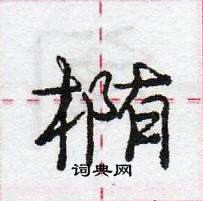 龐中華寫的硬筆行書橢