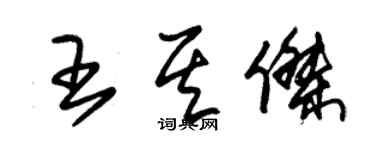 朱錫榮王其傑草書個性簽名怎么寫