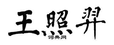 翁闓運王照羿楷書個性簽名怎么寫