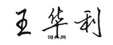 駱恆光王華利行書個性簽名怎么寫