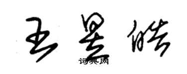 朱錫榮王昱皓草書個性簽名怎么寫