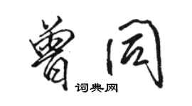 駱恆光曾同行書個性簽名怎么寫