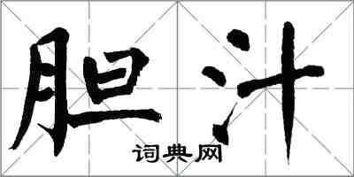 翁闓運膽汁楷書怎么寫