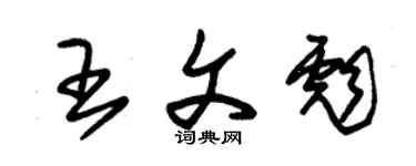 朱錫榮王文彪草書個性簽名怎么寫