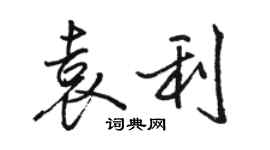 駱恆光袁利行書個性簽名怎么寫