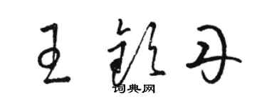 駱恆光王欽丹草書個性簽名怎么寫