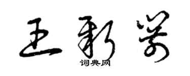 曾慶福王新箭草書個性簽名怎么寫