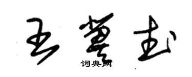 朱錫榮王冀武草書個性簽名怎么寫