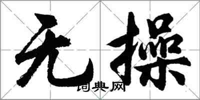 胡問遂無操行書怎么寫