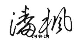 駱恆光潘楓草書個性簽名怎么寫