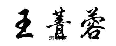 胡問遂王菁蓉行書個性簽名怎么寫