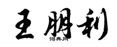 胡問遂王朋利行書個性簽名怎么寫