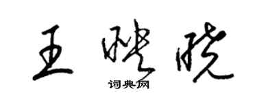 梁錦英王映曉草書個性簽名怎么寫