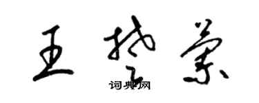 梁錦英王楚蘭草書個性簽名怎么寫