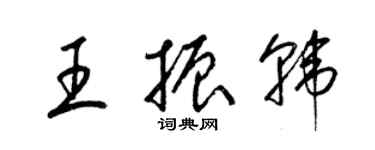 梁錦英王振韓草書個性簽名怎么寫