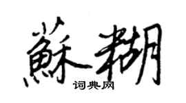 王正良蘇糊行書個性簽名怎么寫