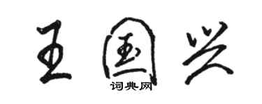 駱恆光王國興行書個性簽名怎么寫