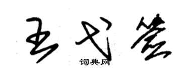 朱錫榮王弋簽草書個性簽名怎么寫