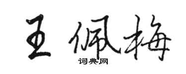 駱恆光王佩梅行書個性簽名怎么寫
