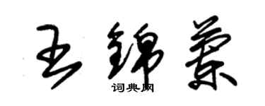 朱錫榮王錦蘭草書個性簽名怎么寫