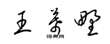 梁錦英王幕野草書個性簽名怎么寫