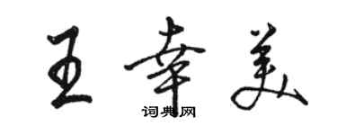 駱恆光王幸美行書個性簽名怎么寫
