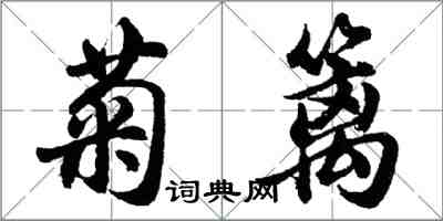 胡問遂菊籬行書怎么寫