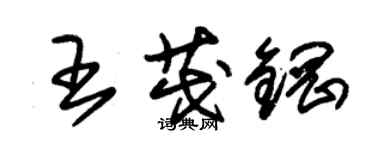 朱錫榮王茂鋼草書個性簽名怎么寫