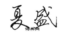 駱恆光夏盛行書個性簽名怎么寫