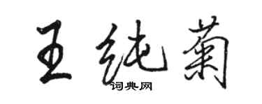 駱恆光王純菊行書個性簽名怎么寫