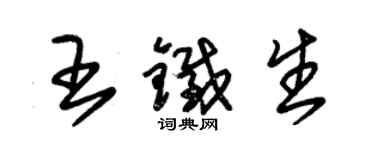 朱錫榮王鐵生草書個性簽名怎么寫