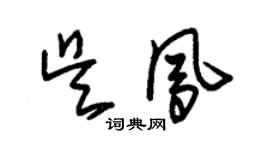 朱錫榮吳鳳草書個性簽名怎么寫