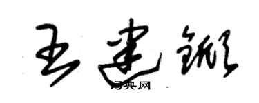 朱錫榮王建杴草書個性簽名怎么寫
