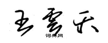 朱錫榮王雲夭草書個性簽名怎么寫