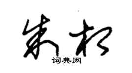 朱錫榮朱相草書個性簽名怎么寫