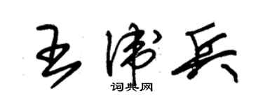 朱錫榮王衛兵草書個性簽名怎么寫
