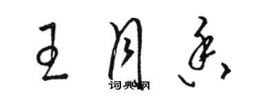 駱恆光王月香草書個性簽名怎么寫